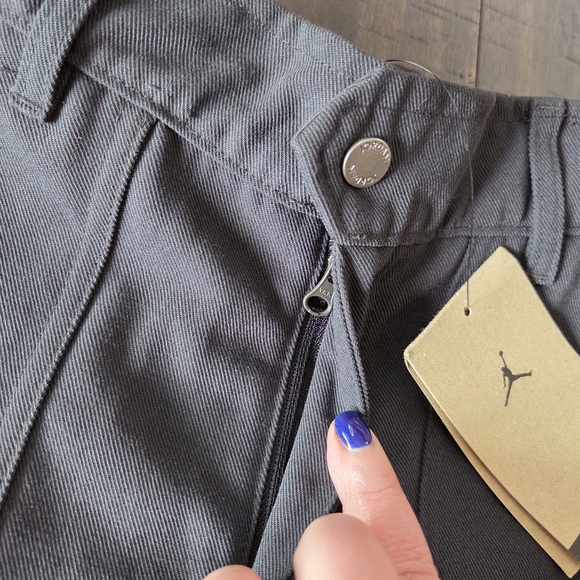 NIKE Jordan Women’s Woven Pants FN5446 045  Sz XS New Basketball  Gray/black - Picture 10 of 13